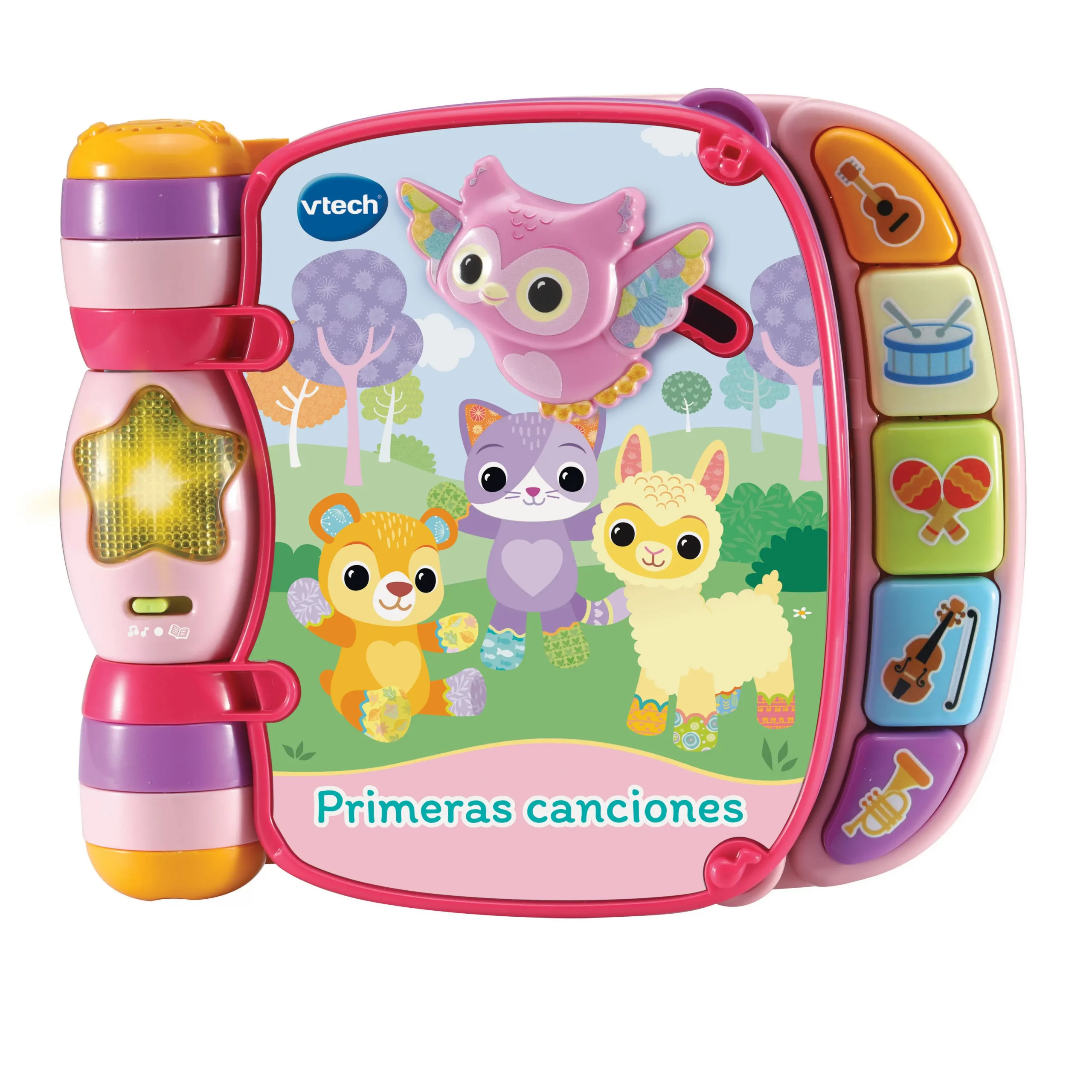 Art_0000000082_1.webp Libro Interactivo Primeras Canciones Rosa de VTech con canciones infantiles, sonidos musicales y luces para bebés