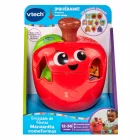 Manzanita Comeformas de VTech con piezas encajables, luces y sonidos educativos para bebés y niños pequeños