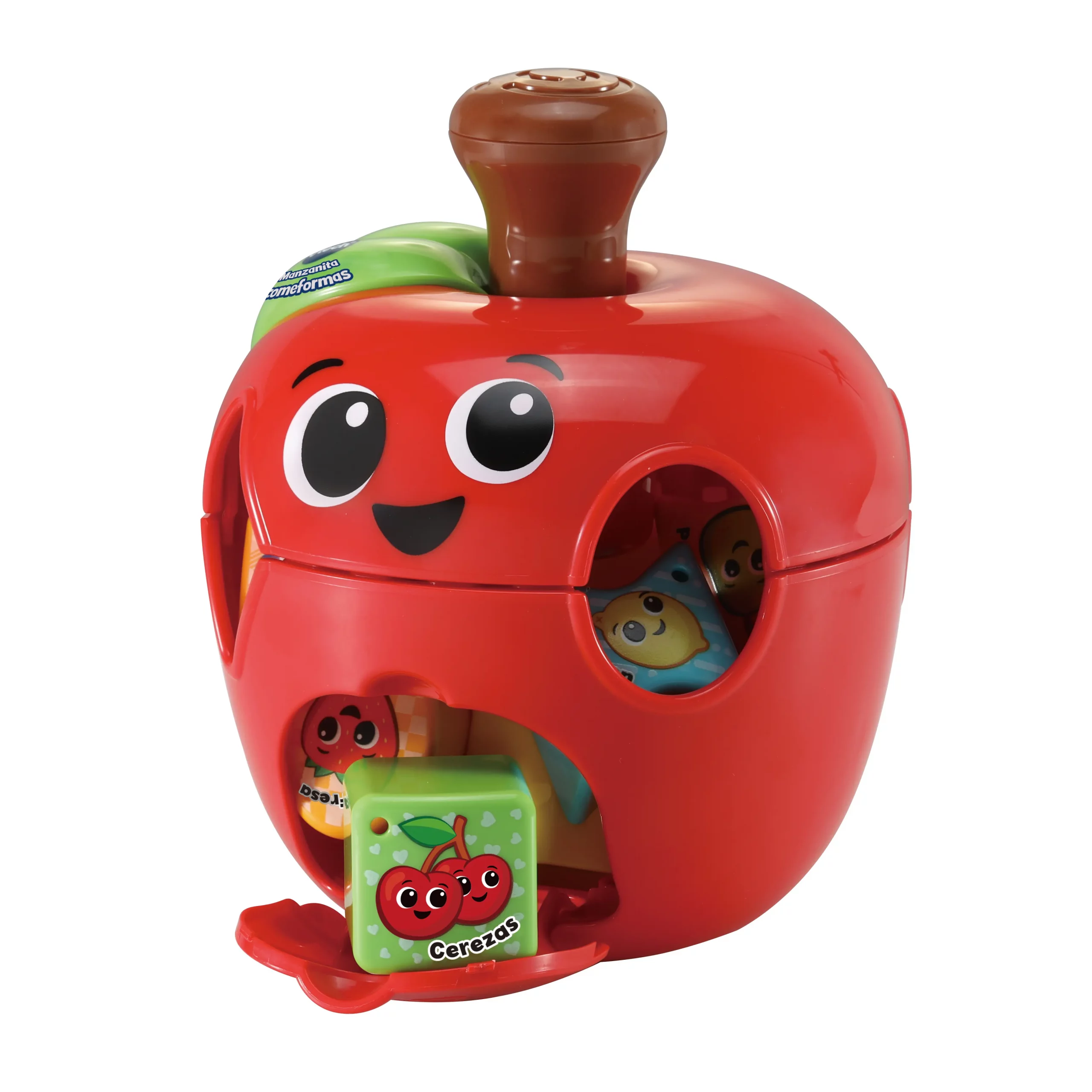 Manzanita Comeformas de VTech con piezas encajables, luces y sonidos educativos para bebés y niños pequeños