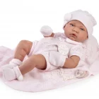 Muñeca Recién Nacida Lúa con Toquilla de Antonio Juan, de 42 cm, con cuerpo de vinilo sexuado y tacto especial.