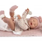Muñeca Recién Nacida Mía Hace Pipí con Manta de Antonio Juan, de 42 cm, con cuerpo de vinilo, tacto especial y diseño sexado.