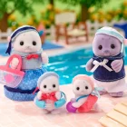 Familia Foca Sylvanian Families figuras familiares de focas para crear historias y juego simbólico en la Aldea Sylvanian
