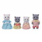 Familia Gato Persa Sylvanian Families figuras familiares de gatos persas para crear historias y juego simbólico