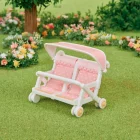 Silla Gemelar Sylvanian Families accesorio de paseo para crear historias familiares con gemelos y juego simbólico