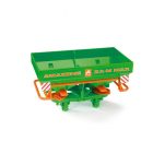 Esparcidora de abono AMAZONE ZA-M MAX 02327 de Bruder con depósito, compuerta regulable y discos giratorios.