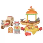 Puesto de Hamburguesas Sylvanian Families set de comercio de comida para crear historias familiares y juego simbólico