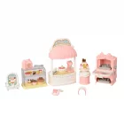 Tienda de Pasteles Sylvanian Families escenario de pastelería para crear historias de comercio y juego simbólico