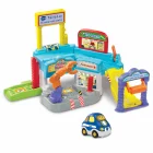 Tut Tut Bólidos Taller de Mantenimiento de VTech con zonas SmartPoint, taller mecánico y actividades interactivas para vehículos