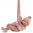 Muñeca Recién Nacida Nica en el Portabebé de Antonio Juan, de 42 cm, con cuerpo de vinilo sexuado y tacto especial.