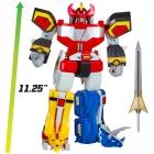 01. Figura electrónica Power Rangers Ultimate Megazord de Bizak con espada, brazos articulados, ojos luminosos y sonidos.